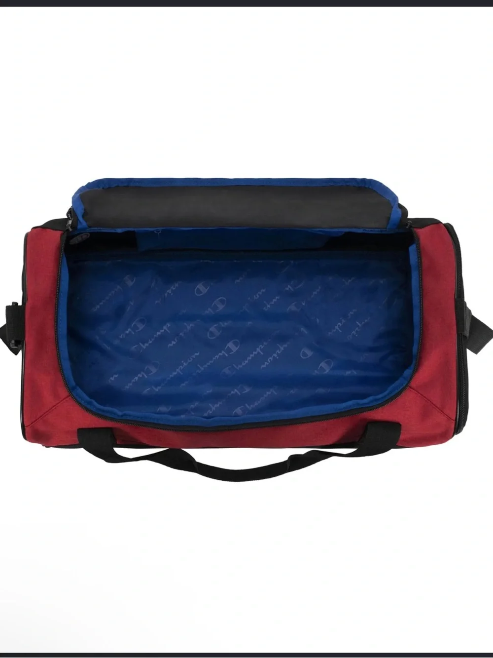 New! Champion Prologue Utility Duffel Bag in Red & Black
